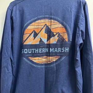 Southern Marsh Navy Heather Tee